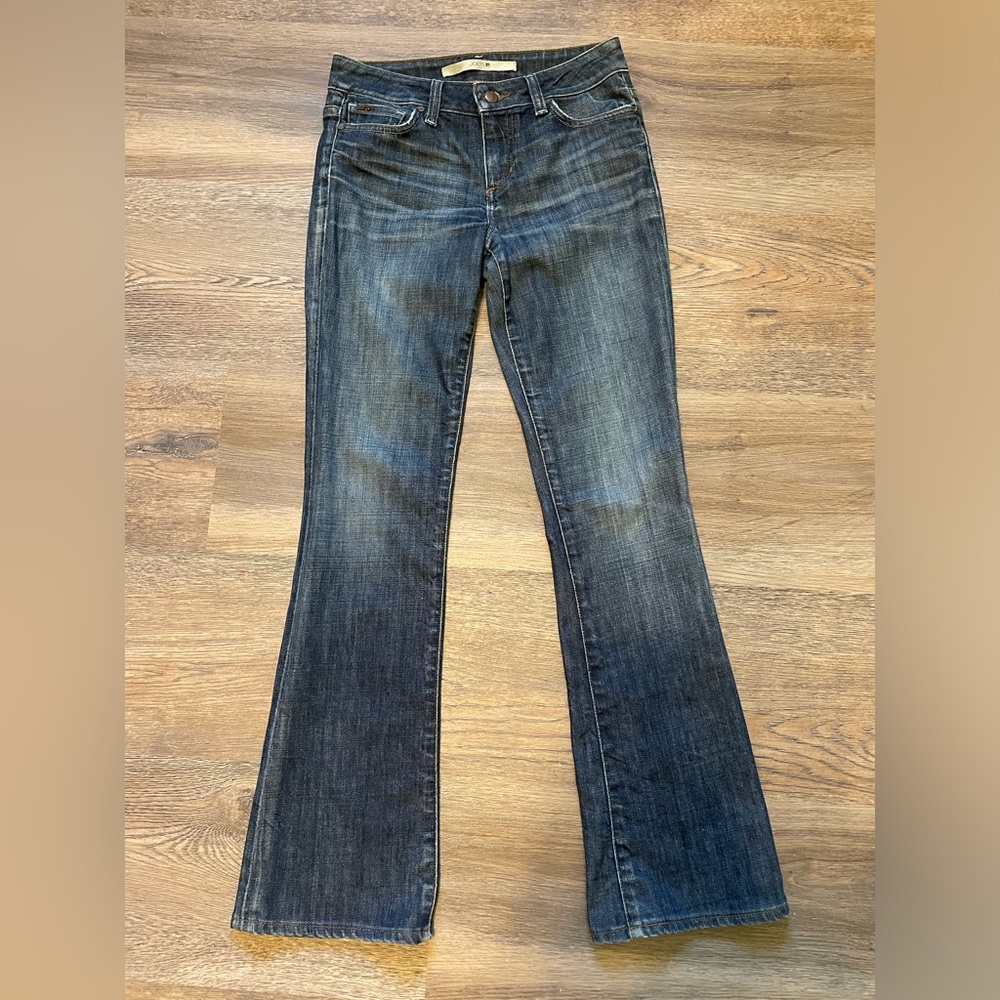Joe’s Jeans Visionaire dark wash mid rise flare jean